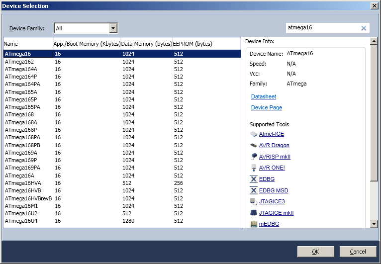Atmel studio 7 создание проекта