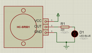 Схема подключения датчика движения (присутствия) HC-SR501 к LED