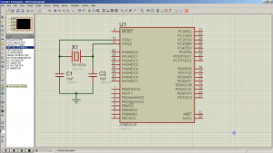Схема подключения. USART/UART на ATmega16 - Обмен данными по последовательному каналу (1)