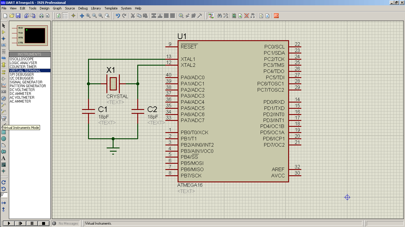 Генератор на atmega8 схема