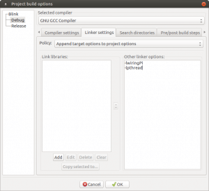 Установка и настройка Code::blocks на Banana Pi, Orange PI и Raspberry Pi под Ubuntu (12)
