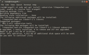 Установка и настройка Subversion (SVN) на Raspberry Pi, Banana Pi и Orange Pi под Ubuntu 16.04 (1)