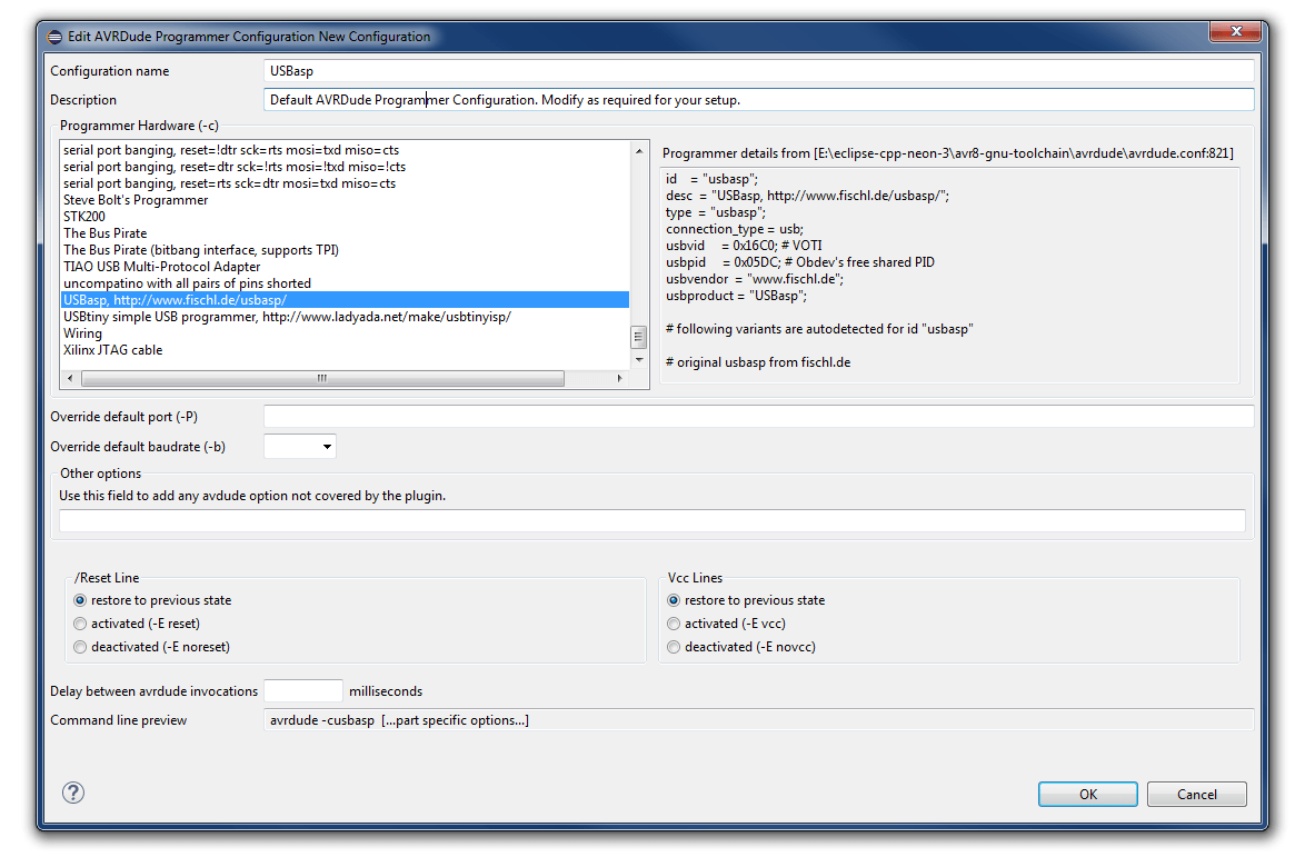 Настройка Eclipse C/C++ для работы с AVR - MicroPi