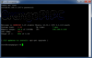 Подключение по SSH с помощью PuTTY - Armbian Orange Pi PC
