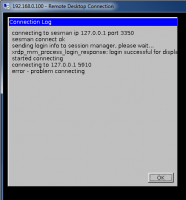 XRDP - Настройка удаленного рабочего стола (RDP) для Armbian на Orange PI PC - error - problem connecting