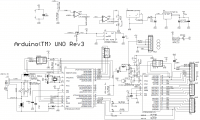Arduino Uno Rev3 - Принципиальная схема