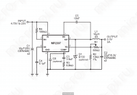 Принципиальная схема DC-DC преобразователя DSN-Mini-360 (MP2307/MP2307DN)