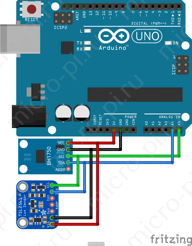 Сенсорный датчик ардуино схема