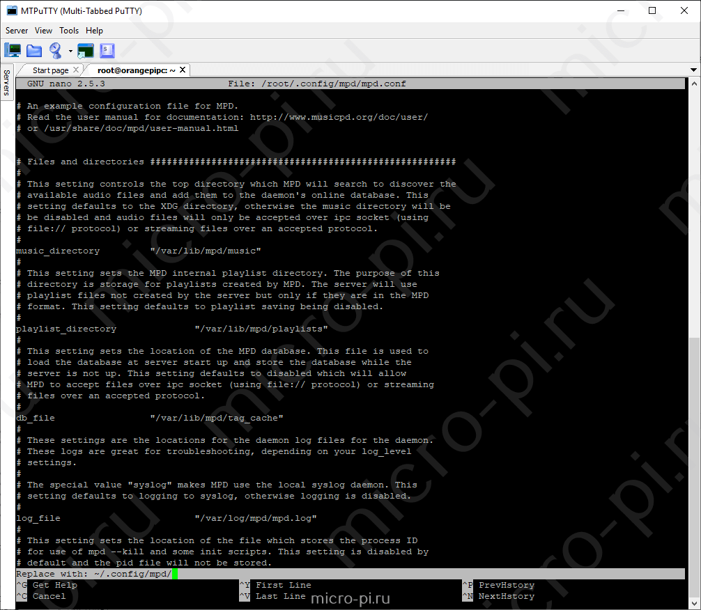 Xdg dirs. Multi-Tabbed Putty. Настройка MPD 26