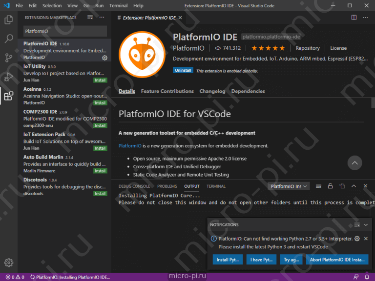 Platformio arduino