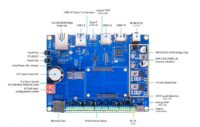 Интерфейсы Banana Pi BPI-F4, вид сверху