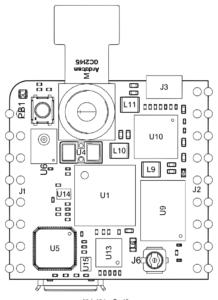 Расположение элементов на Arduino Nicla Vision (вид сверху)